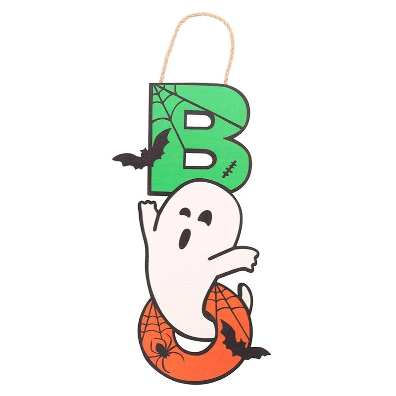 Ghost Tag BOO Soul Spider Bat Home Halloween Tag Decoration