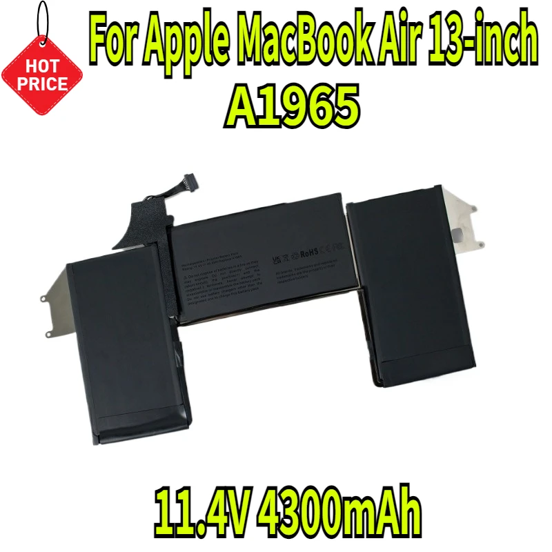 

11.4V 4300mAh A1965 Battery for Apple MacBook Air 13-inch Model A1932 A2179 Battery Replacement 2018-2020 Version EMC 3184 3302