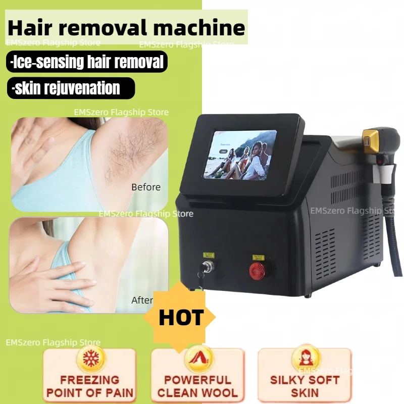 

3000W Face 808nm Diode Laser Hair Removal Machine Alexandrit Permanent Painless Physical Underarm Body Care Depilation Equipment