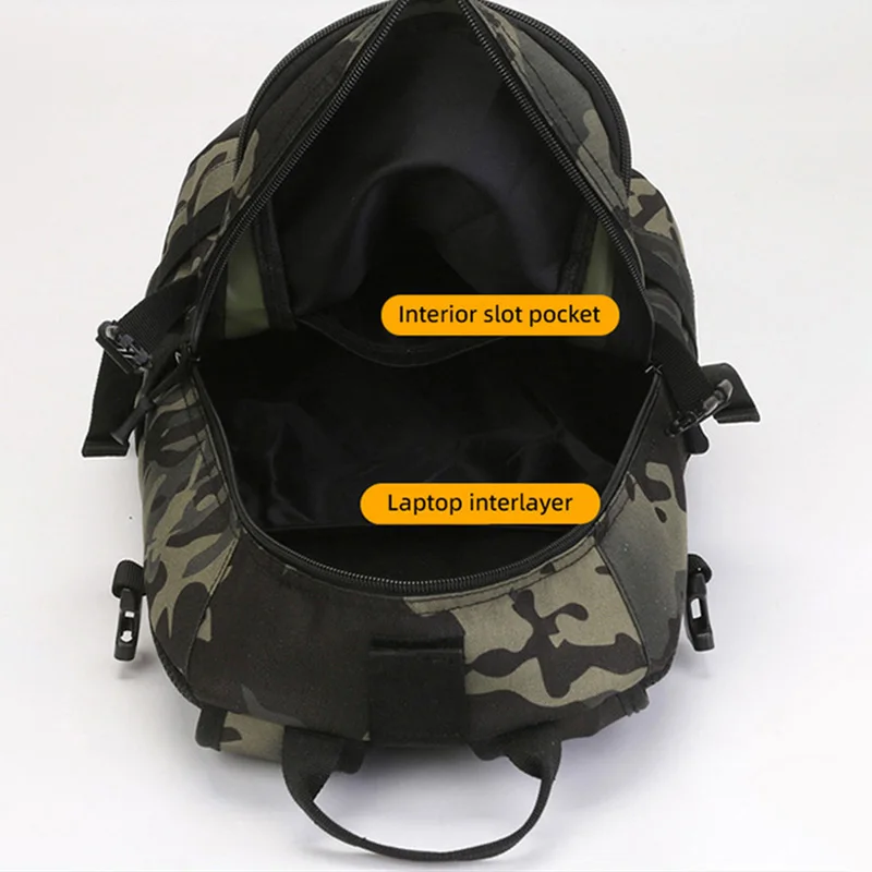 20L Tactical Backpack Camping Bag Hiking Rucksack Camouflage Men Travel Mountaineering Outdoor Sports Shoulder USB School Bag