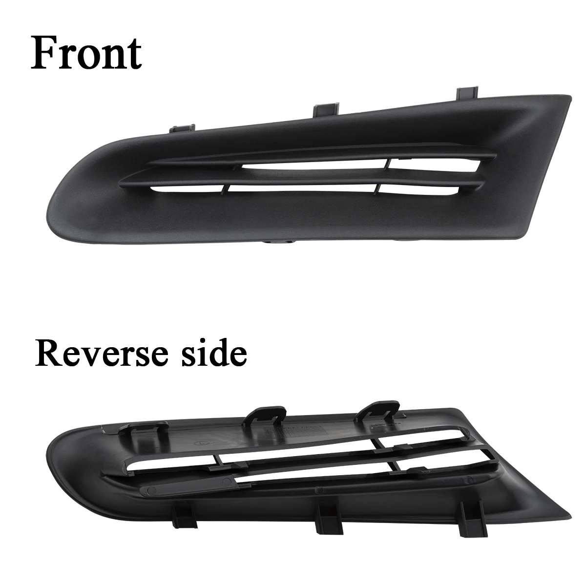 1 Pair Front Bumper Grille 7701208684 Fit for Renault Clio MK3 2005 2006 2007 2008 2009 ABS Accessory