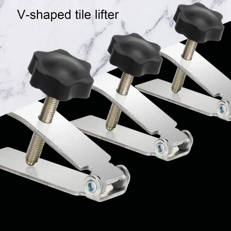 Adjustable Tile Height Regulator 1-5.5cm Durable Wall Ceramic Tile Locator 400KG Support Galvanized Steel Lifter Leveling Device