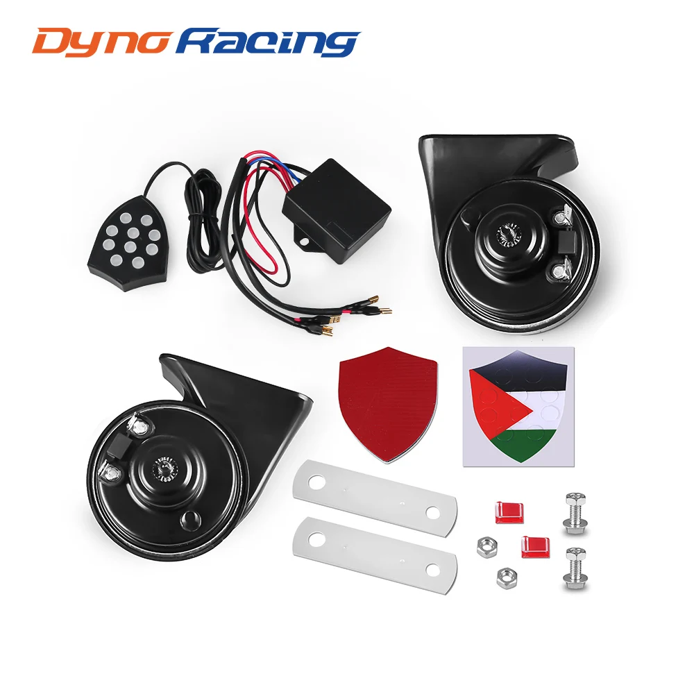 سيارة 12 فولت 150dB 10 الصوت الموسيقية الإلكترونية القرن تحكم منظم رصد الحلزون الأبواق صفارة الإنذار الكهربائية #1