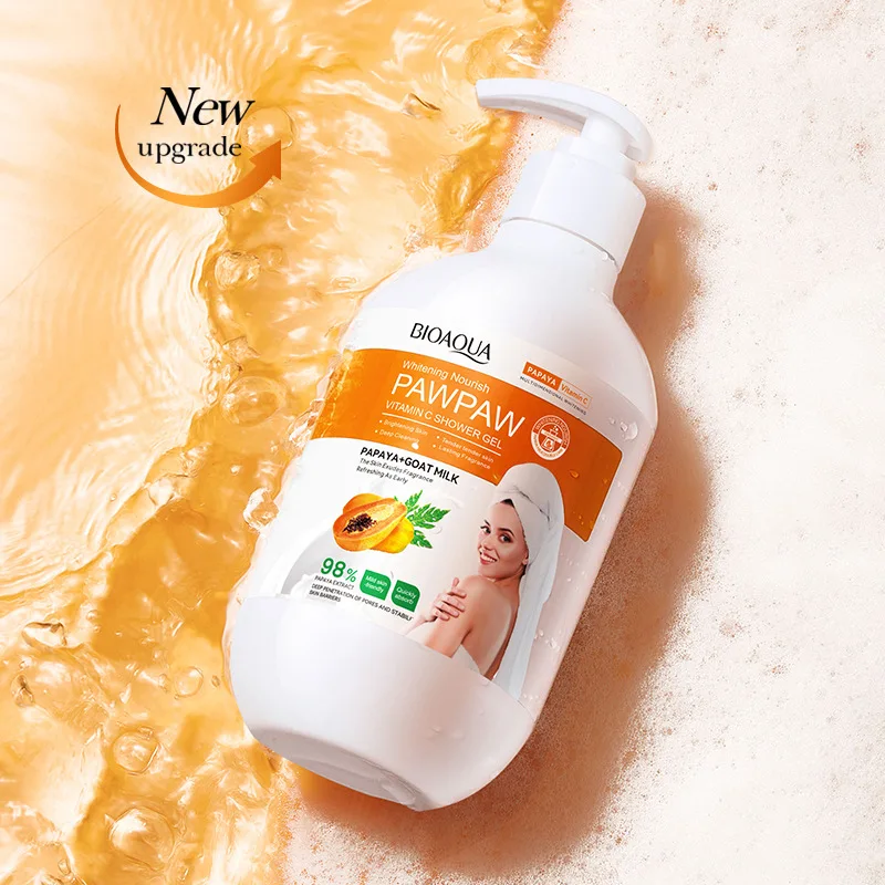 Papaya Vitamin C Moisturizing and hydrating, brightening skin tone Nourishing Bath Gel and Bath Lotion Skin care