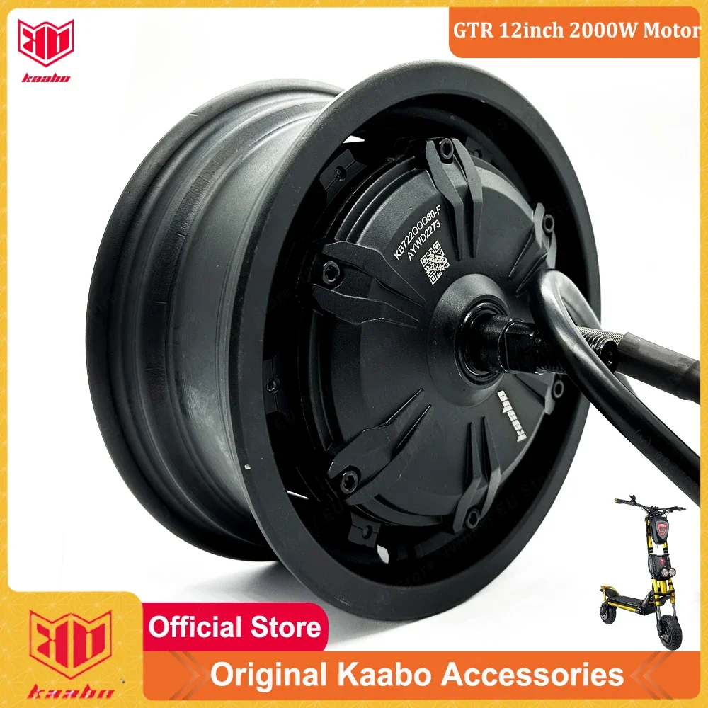 Original Kaabo Wolf King GTR Motor 72V 2000W Motor 12inch Front and Rear Motor for 72V 35Ah Kaabo Wolf King GTR Electric Scooter