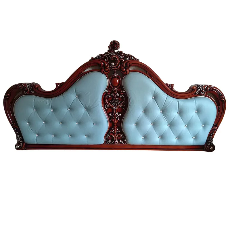 

Light Luxury Medieval Style Solid Wood Headboard Solid Wood Headboard