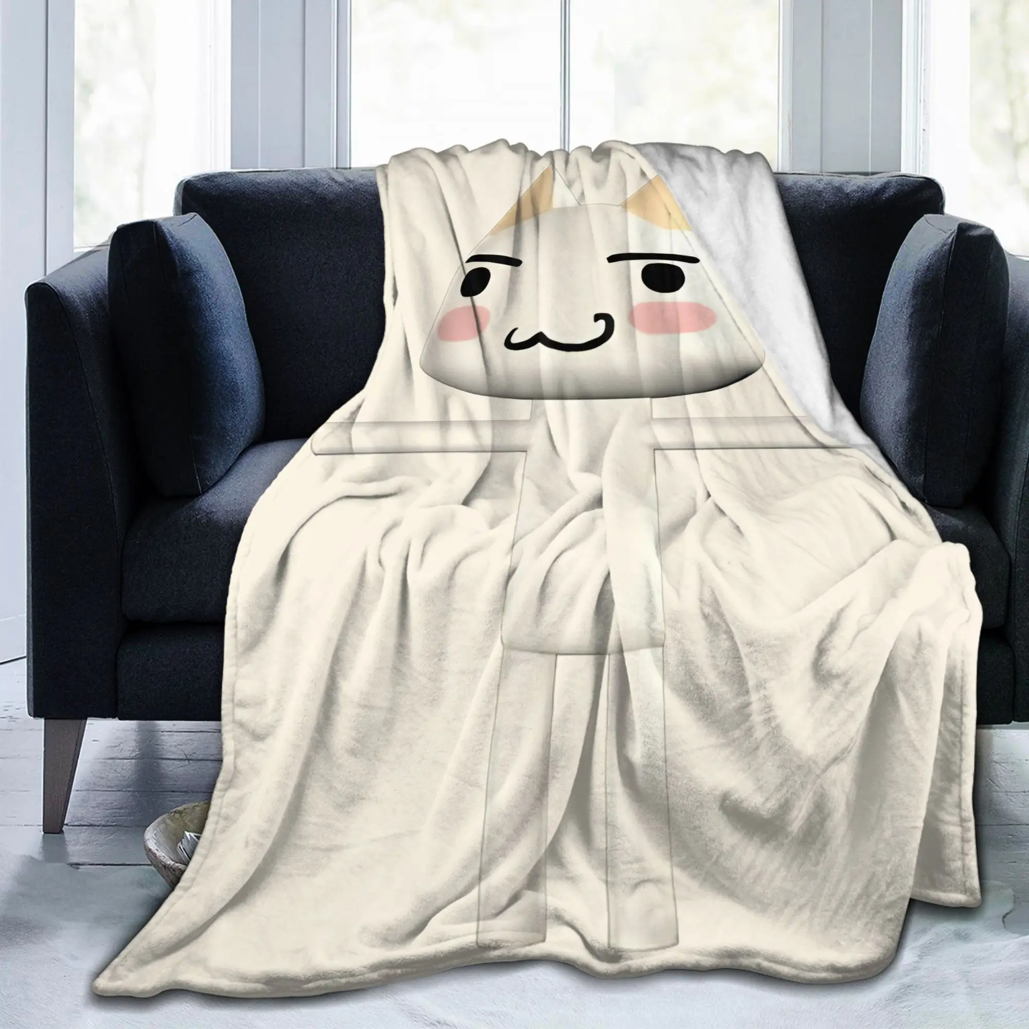Toro Inoue Cat Blanket Fleece Spring Autumn   Multifunction Warm Throw Blanket for Home Outdoor Rug Piece