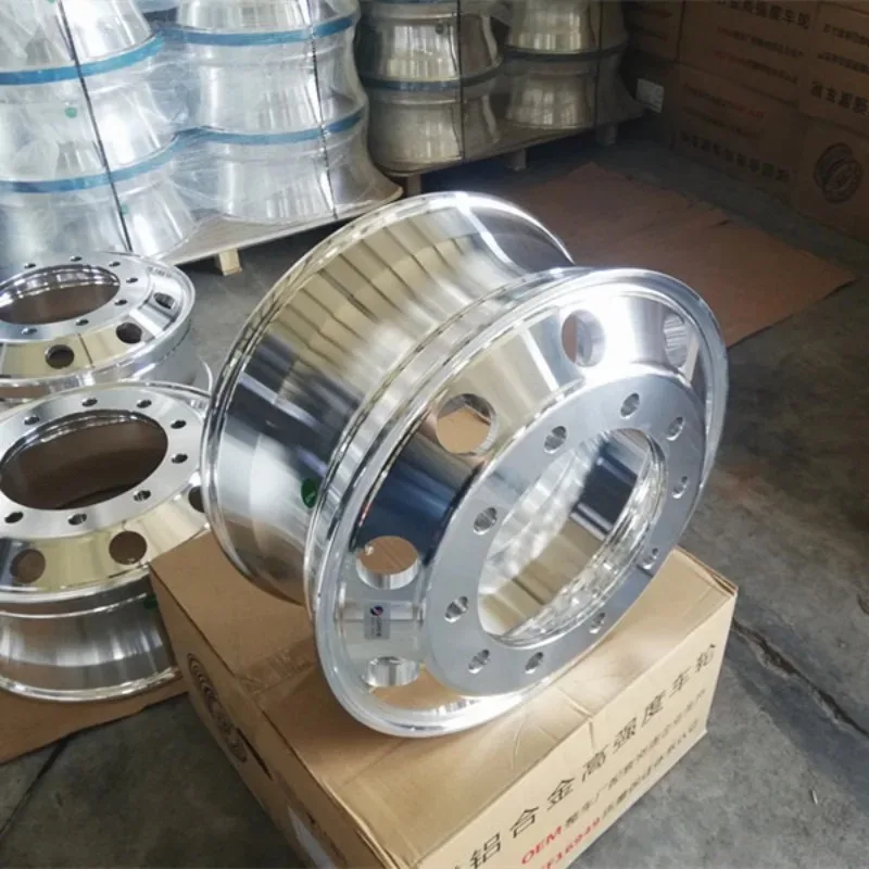 Truck Truck Semi-trailer Tank Car Magnesium Aluminum Alloy Wheel Hub Aluminum Rim Wheel Vacuum Tire Rim 12R * 22.5 view 2