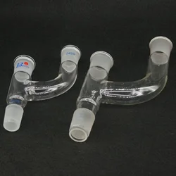 14/23 19/26 24/29 29/32 Ground Joint 14/19/24/29mm Stopper Three Way Distillation Head Adapter Lab Glass Connector Tube