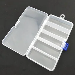 5 Compartments Plastic Fishing Lure Hook Tackle Box Storage Case Portable Tackle Multifunctional Organizer Fishing Boxes