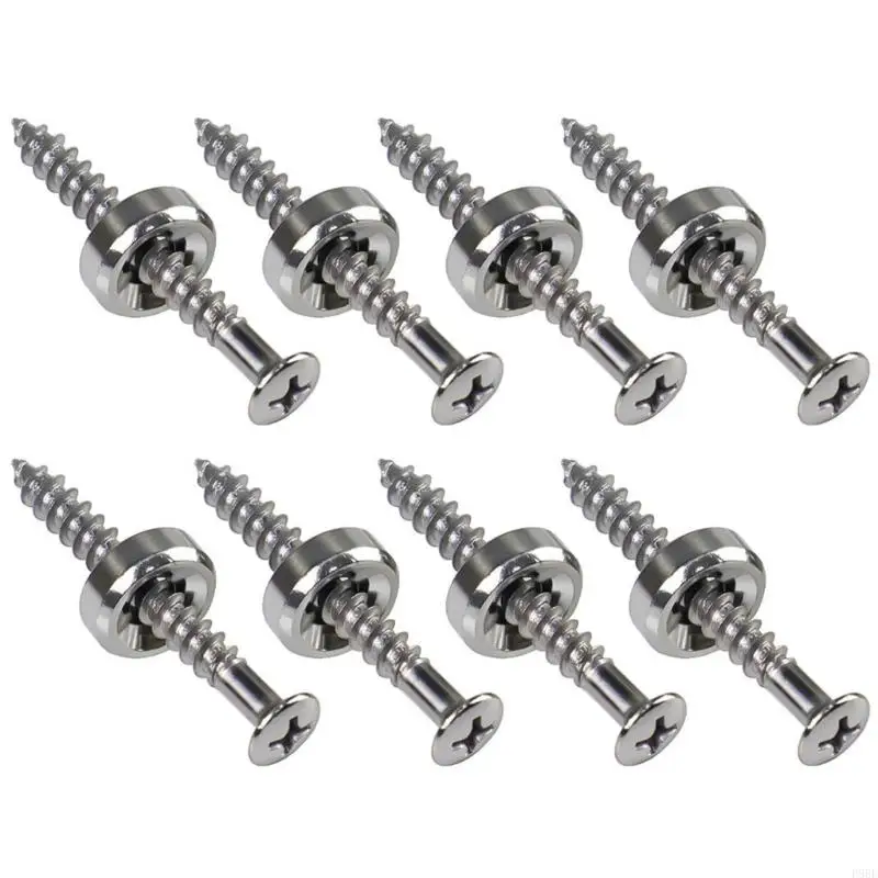 P88E Guitar Neck Joint Bushings Ferrules and Bolts for Electric Guitar or Bass Set of 8Pcs with Mounting Screws Guitar Part