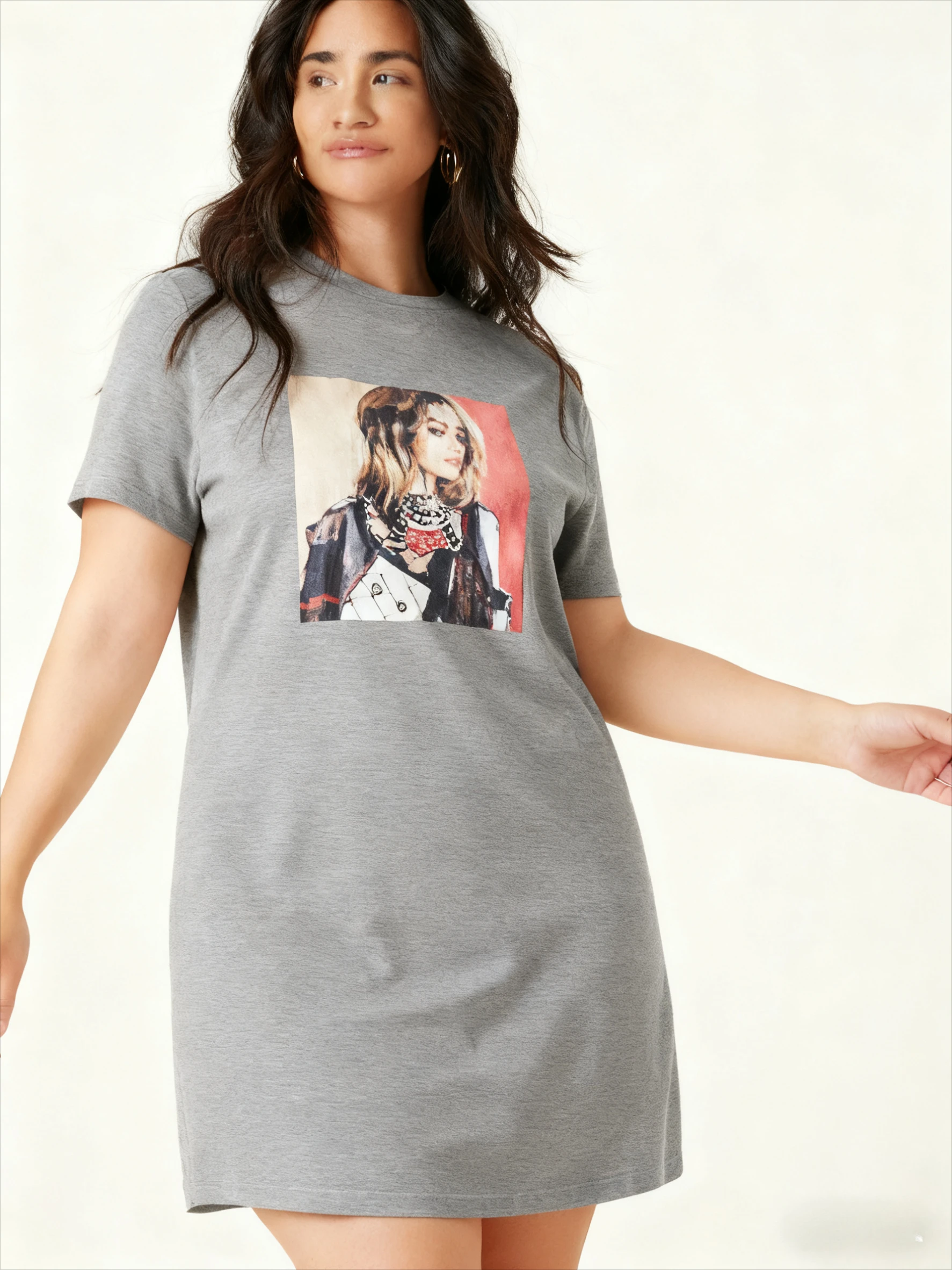 

Женская юбка длиной до колена с принтом, облегающее платье, повседневное платье с круглым вырезом и короткими рукавами, весна-лето, женская одежда