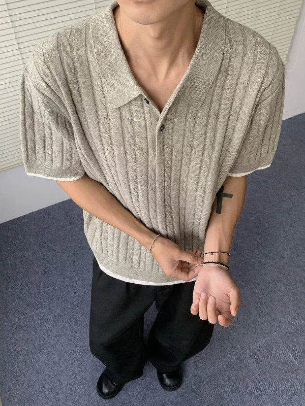 

Американская ретро-футболка с коротким рукавом, вязаная, мужская, летняя, тонкая, с эффектом двухслойности, CleanFit, молодежная, Vitali Sle