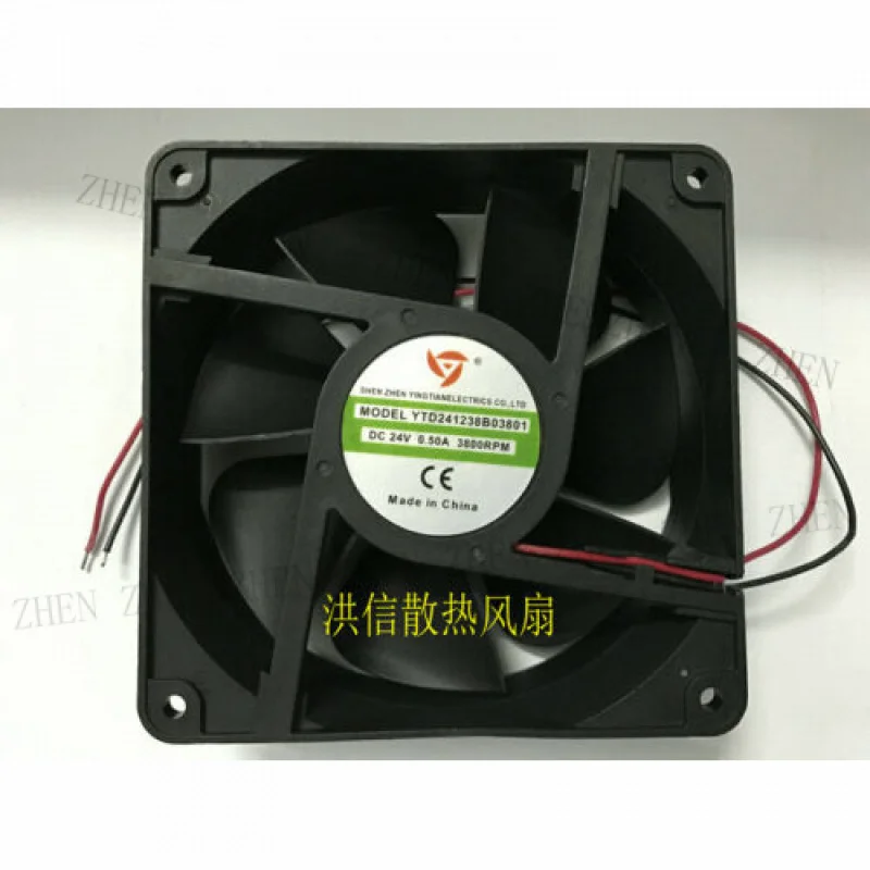 

Y FOR Ying Tian YTD241238B03801 24V 0.50A 12CM 12038 welding machine cooling fan