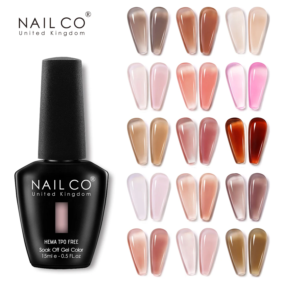 NAILCO 15ml Gel Nail Polish HEMA TPO FREE Hybrid Gel Transparent Manicure Semi-permanent Enamels Varnishes For UV Nail Supplies