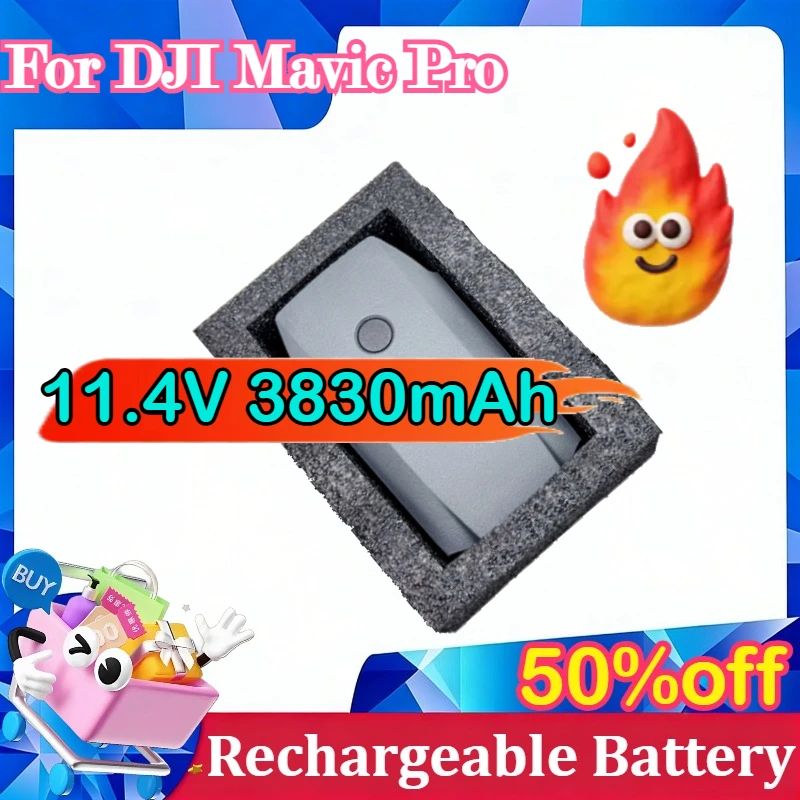 

Аккумулятор для дрона DJI Mavic Pro, 11.4В, 3830мАч, высокопроизводительный сменный аккумулятор