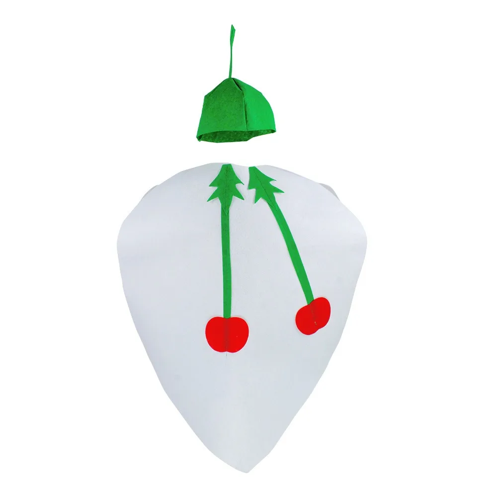

Food Fruit Veggie Costume Performance Stage Pumpkin Cloak Children Cosplay Costume Cartoon Design Doll Role-playing
