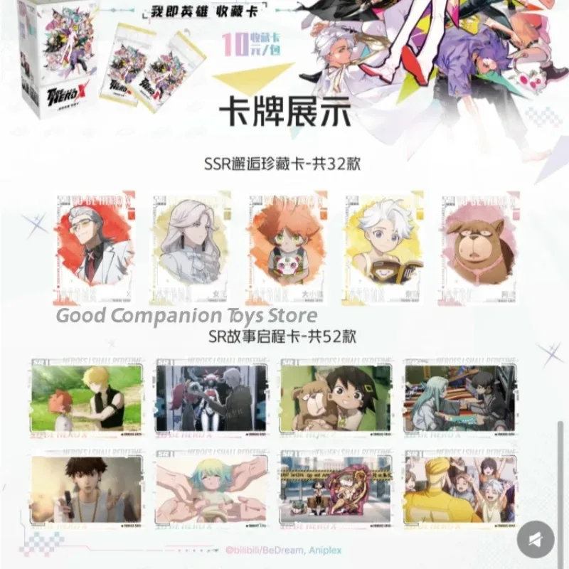 En Stock para Be HERO X Card TOBEHEROX Series colección de tarjetas caja soy el héroe animación dibujos animados periférico colección tarjeta regalo