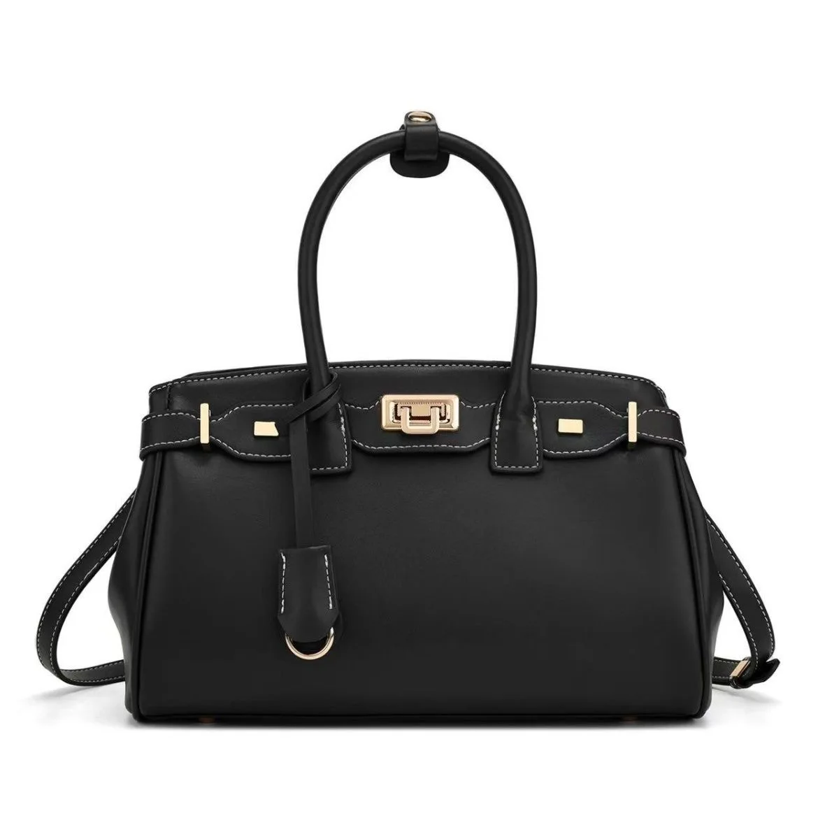 حقيبة كروس نسائية من JW PEI جديدة ذات سعة كبيرة وإبزيم طويل من البلاتين بتصميم عصري بلون سادة حقيبة كتف