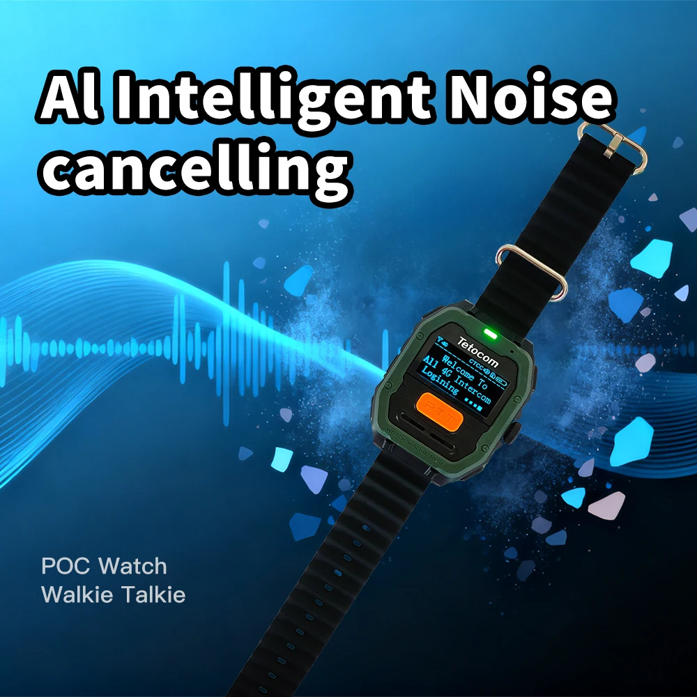 テトコム POC ウォッチラジオ U1 スマートウォッチ トランシーバー AI インテリジェントノイズキャンセリング 4G 長距離 GPS 通信 SIMカード VOX Wr