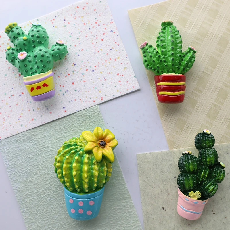 Kitchen Sticky Note Cactus Two-Color Optional Succulent Home Decor Fridge Magnet Refrigerator Decoration Gift Poster Anime
