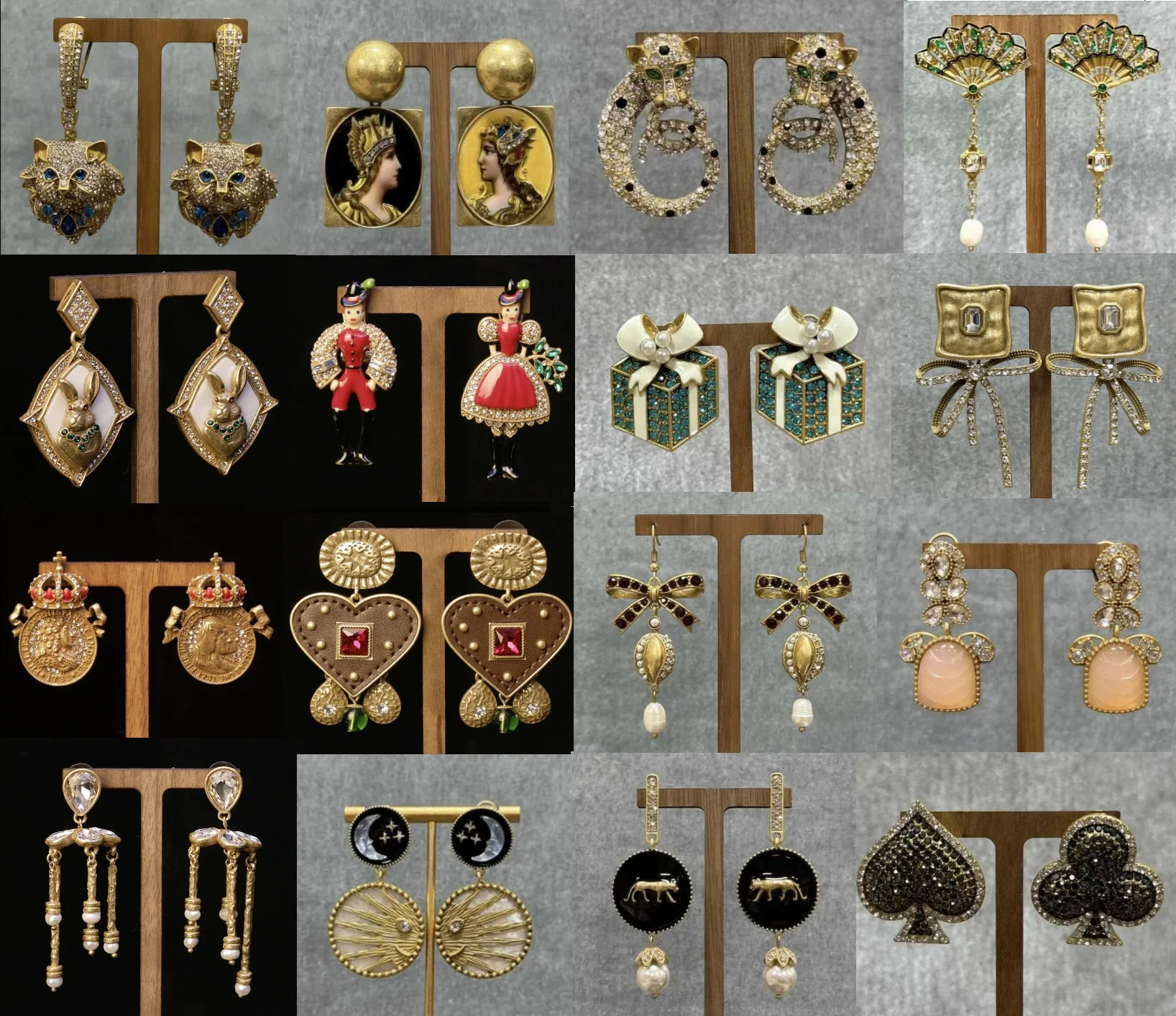 

Vintage Luxury Earrings,5A Premium Zircon Statement Design, Elegant Metal Dangle Earrings for Women