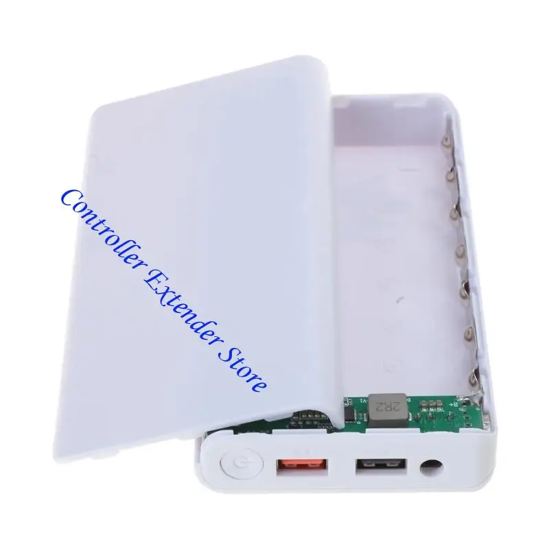 N84B 7x18650 Аккумулятор для корпуса для вывода 9 В/12 В двойной USB -банк USB для она