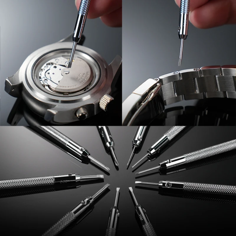 Набор отверток для часов из нержавеющей стали, прецизионные часовые отвертки для ремонта часов, инструменты для часов