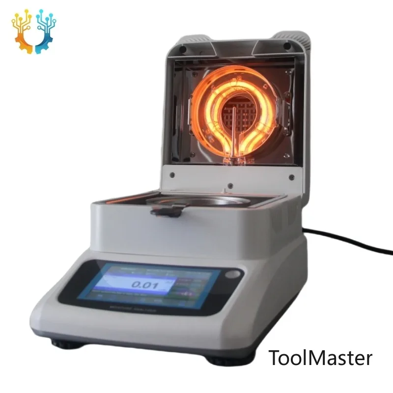 

【2026】High Precision Halogen Moisture Tester Digital Grain Rice Maize Moisture Analyzer 0.01% Accuracy 200g For Lab Industrial T