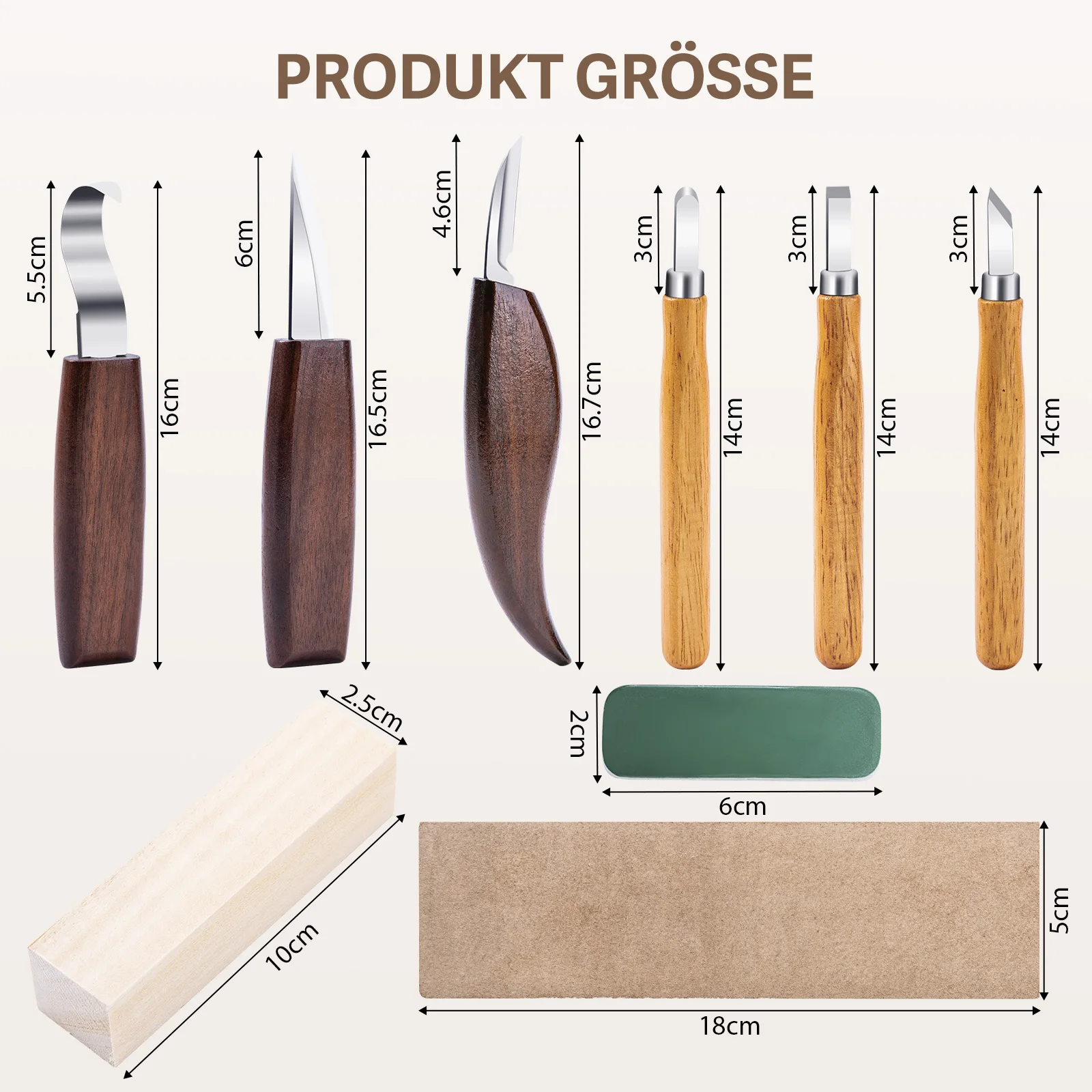 

GOTURE 6/9pcs Wood Carving Kit Carving Knife, Wood Chisel Knife Cut Resistant Gloves, Canvas Bags with For Beginners Whittling