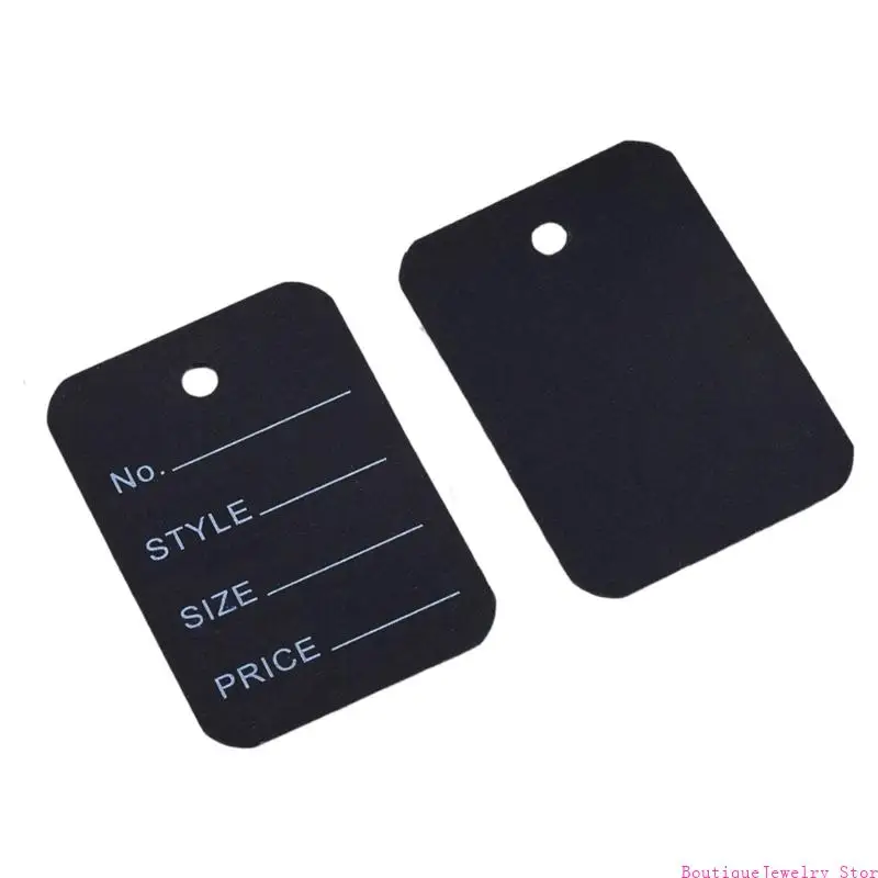 E1PE 100 Pieces Elegant Plain Product Labels For Fashion Accessories And Crafts