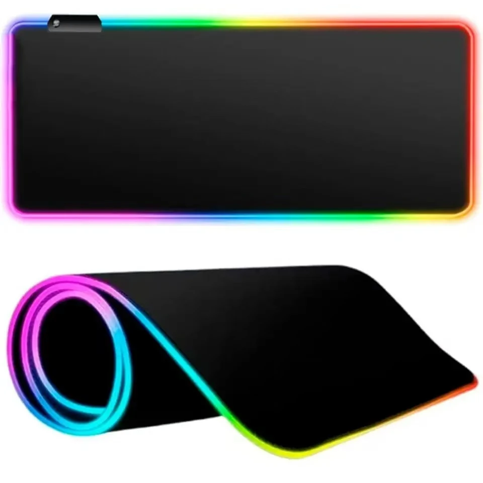 

Large Size LED Light Mousepad RGB Keyboard Cover Desk-mat Colorful Surface Mouse Pad Waterproof Computer Gamer Esports Mouse Pad