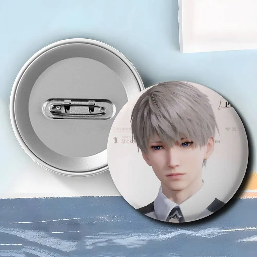 Xavier Love And Deepscape Badges Round Exquisite Badge Brooches Creative Pins For Clothes Hat Backpack Gift Accessories