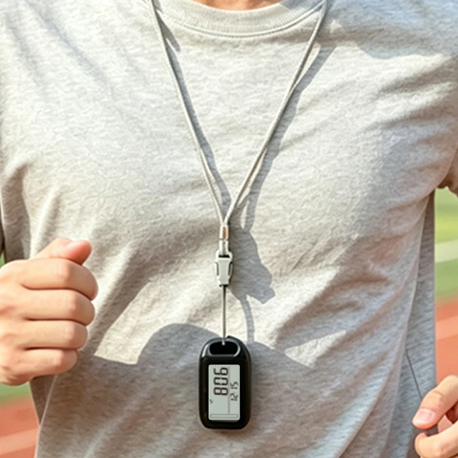 3In1 Clip 3D Sensor Pedometer with Lanyard Waist Clip Exercise Counter Portable Minimalist Sports Monitor for Women Men Seniors