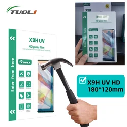 TUOLI 50Pcs X9H UV HD Curing Film Full Screen Protector Screen Protective for Mobile Phone TL568MAX TL168 TL518B TL518A TL168P