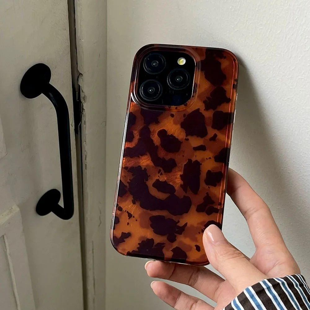 Ins العنبر غير النظامية نمط الحال بالنسبة آيفون 16 برو 15 14 برو ماكس 15 برو لينة غطاء حماية الهاتف آيفون 12 13 Funda Coque