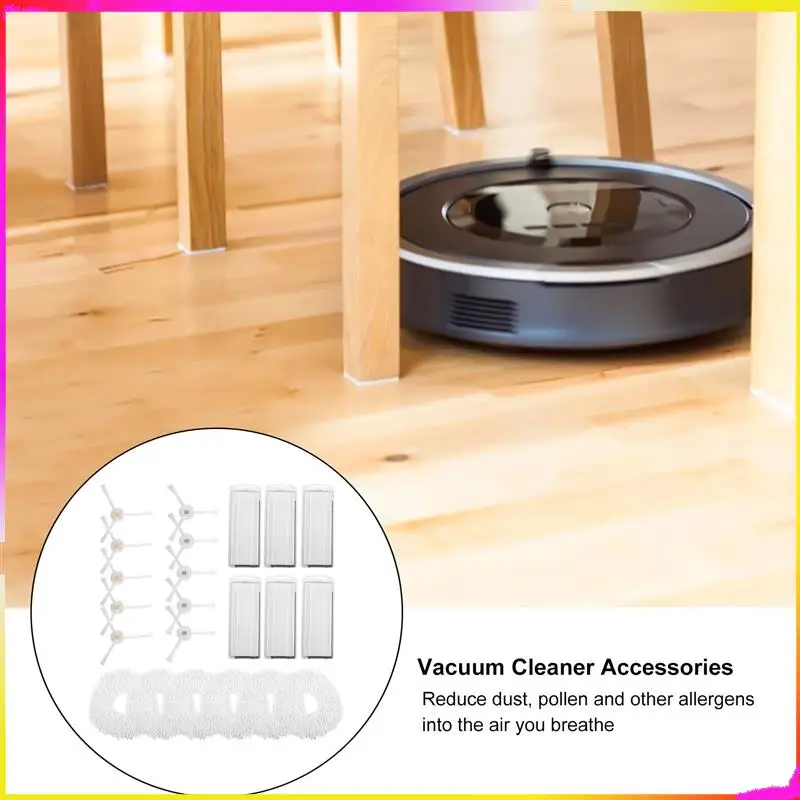 M04K 22 Uds. Adecuado para Narwal T10 accesorios de Robot de barrido filtro de Cepillo Lateral pantalla trapo paño de mopa