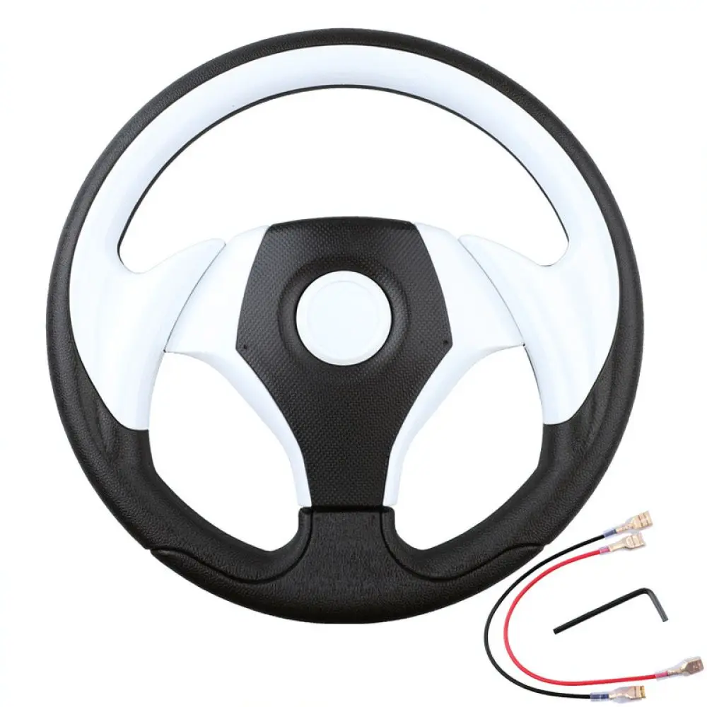 Modified Car Steering Wheel 320mm PU Leather Sporty Racing Drift Simulator Karting Accessories Interior Components
