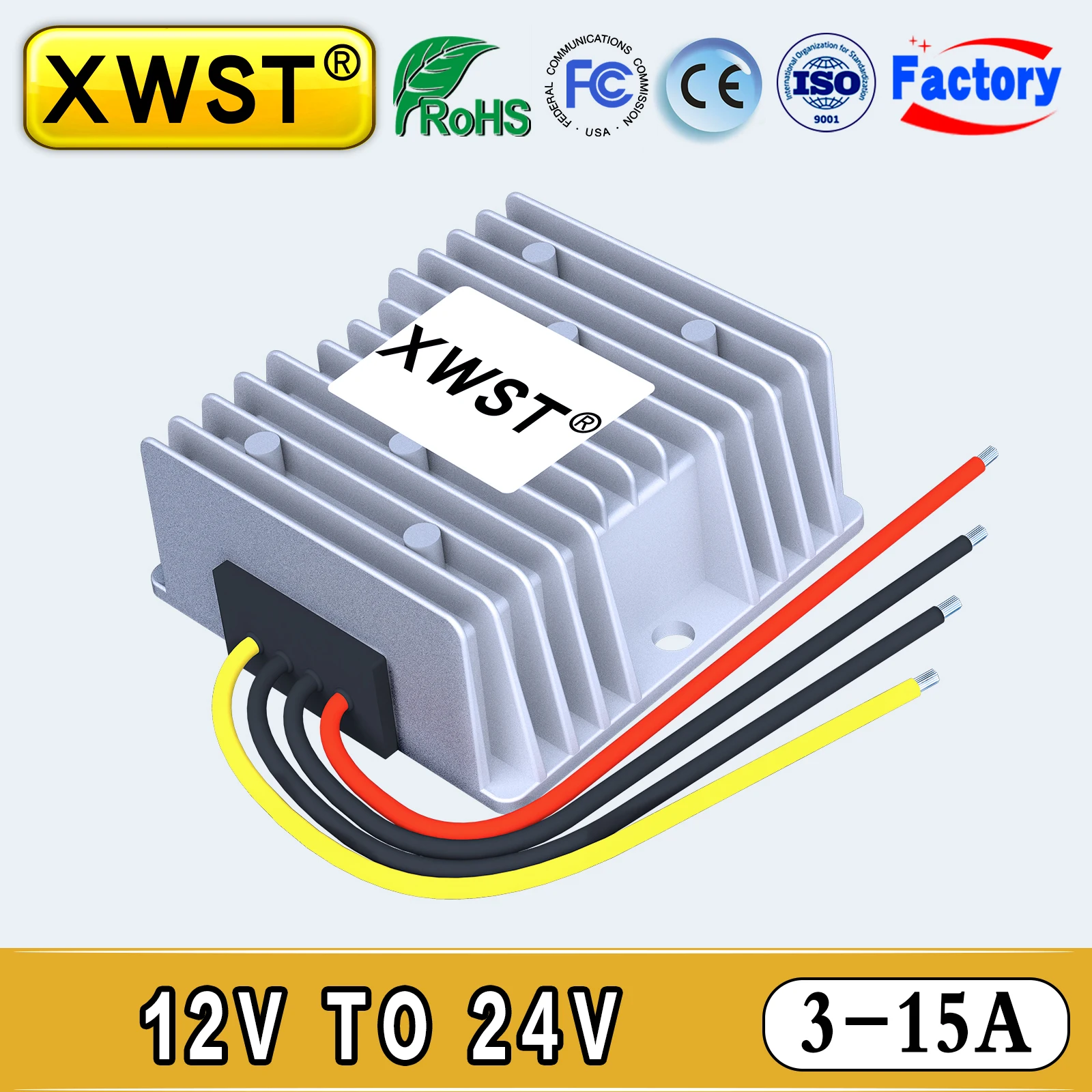 XWST 12V to 24V 5A 8A 10A 12A Boost DC DC Converter 12 Volt Step-up to 24 Volt Power Voltage Regulator For Car LED Free Shipping