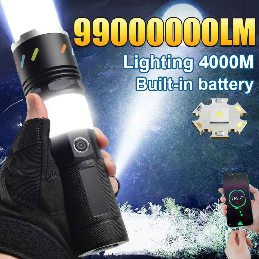 rechargeable-led-flashlight-zoomable-torch-built-in-battery-most-powerful-flashlights-side-light-tactical-lantern-camping-lamp
