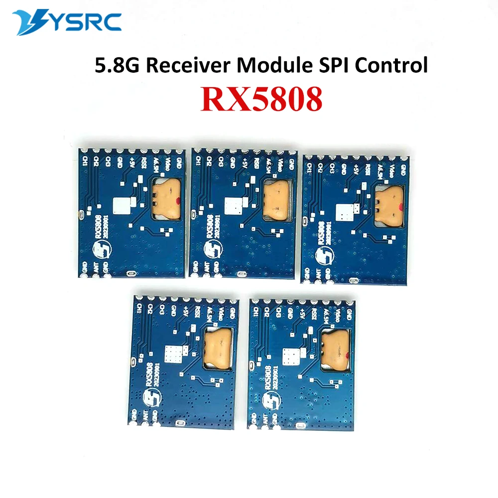 

1/5 шт. Модуль приемника 5.8G с управлением SPI RX5808, беспроводной аудио-видео приемник 5725~5865 МГц, 8 каналов для радиоуправляемых FPV моделей