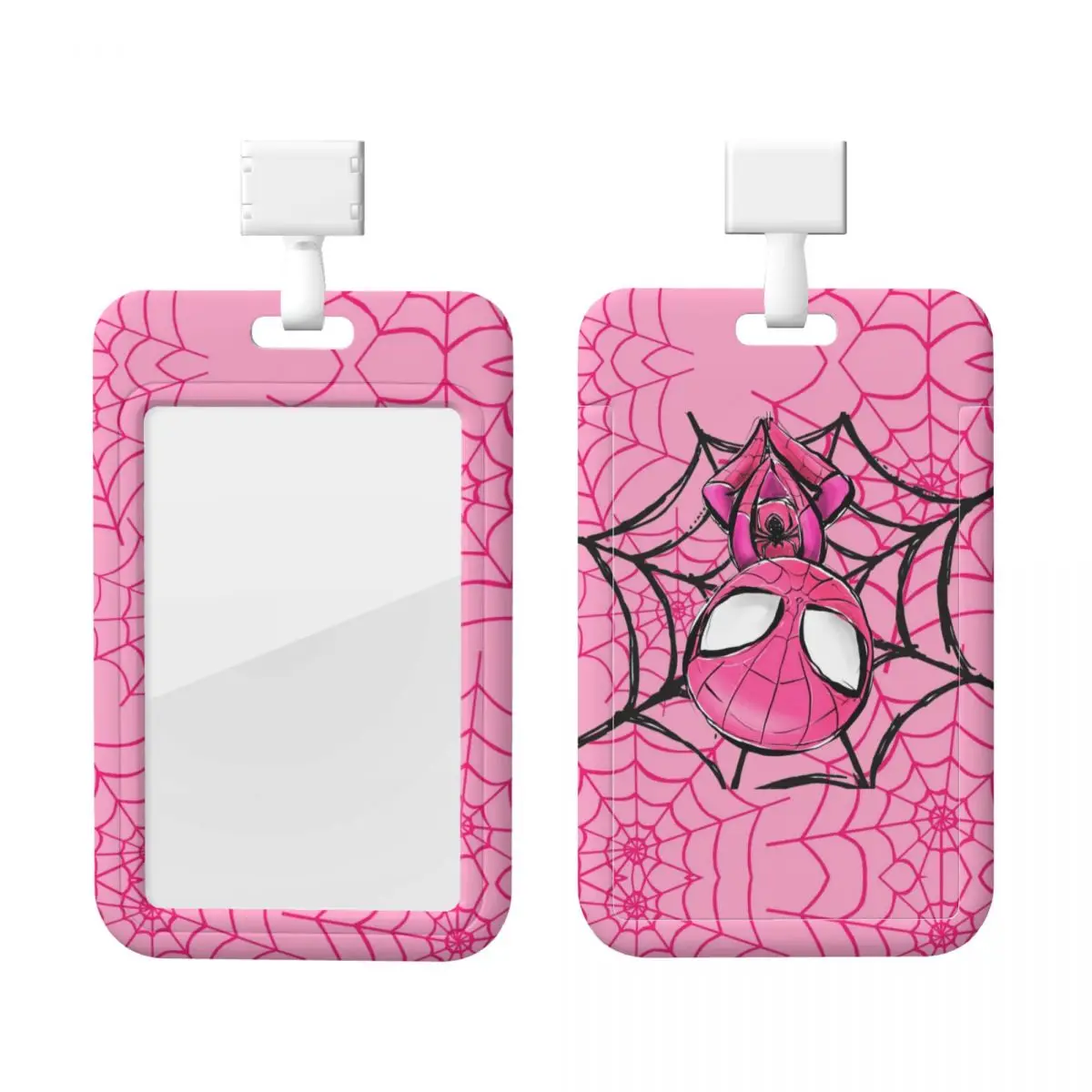 

Custom Gwen Stacy Spiderman Card Badge Holder Card Holder Men Women Superhero Neck Strap ID Credential Holder For Nurse