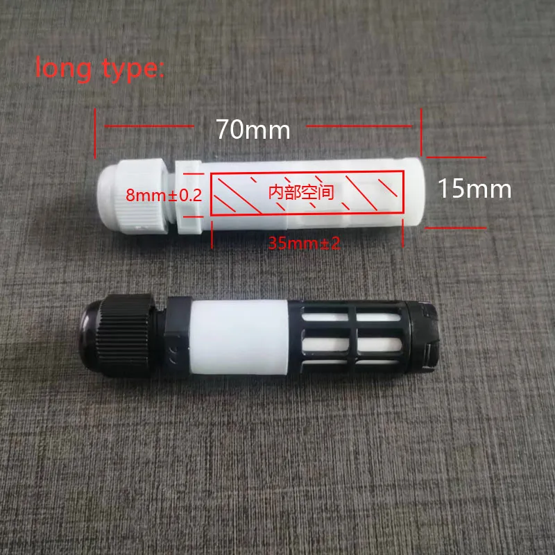 T/H الاستشعار قذيفة SHT20 SHT30 التحقيق واقية كم حالة الرطوبة العالية قذيفة الإسكان HTU DHT مقاوم للماء الغبار غطاء بلاستيكي