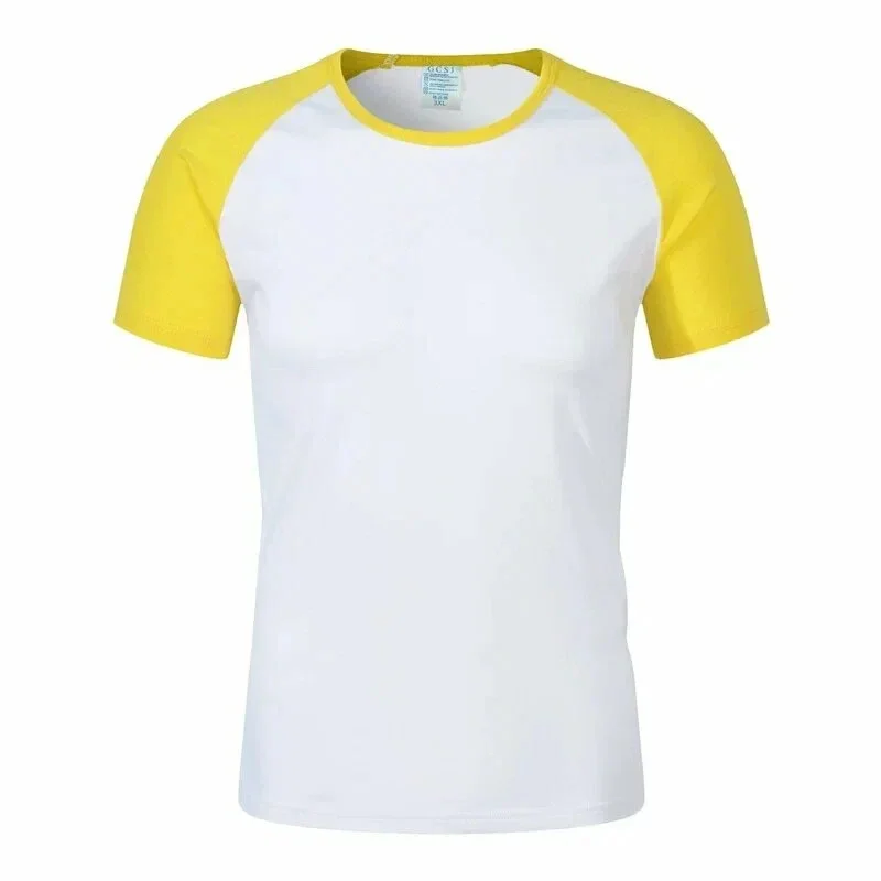 Fashion Men's Raglan Sleeve T-Shirt Color Block Crew Neck Short Sleeve Blank Plain Casual Basic Tee Summer Daily Tops