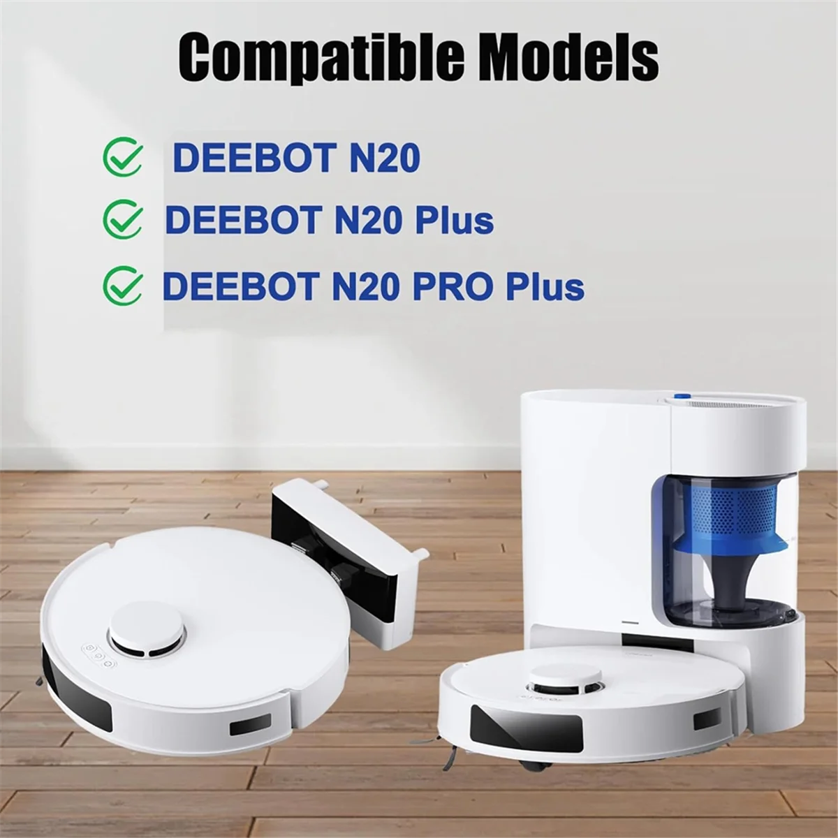 A56XQ 13 Uds para ECOVACS DEEBOT N20 Plus /N20 /N20 PRO Plus piezas de recambio de aspiradora rodillo Cepillo Lateral filtro paño de mopa