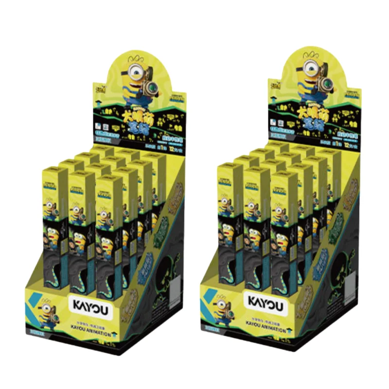 Originele KAYOU Minions Big Eyes Cute Gel Pen Series Blind Box Anime Character Model Collection Vakantie Verjaardagscadeau Speelgoed