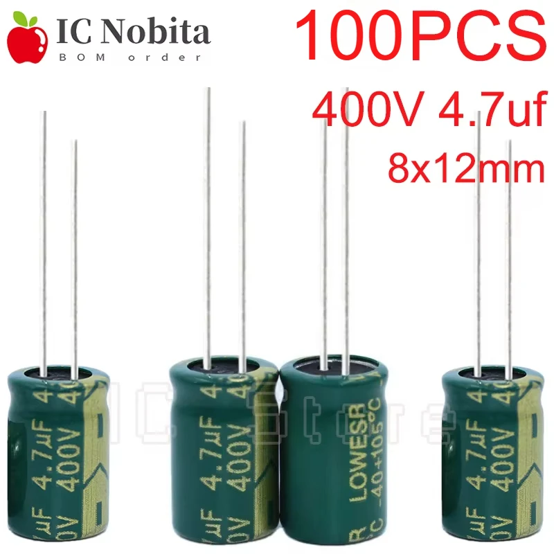 100PCS 400V 4.7Uf C…