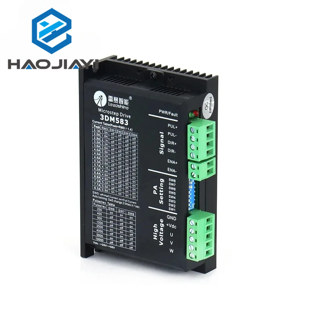 Leadshine 3DM583 Stepper Driver 3 Phase 20-50VDC 2.1-8.3A Fit 57/86 Motor for CO2 Laser Engraving Cutting Machine