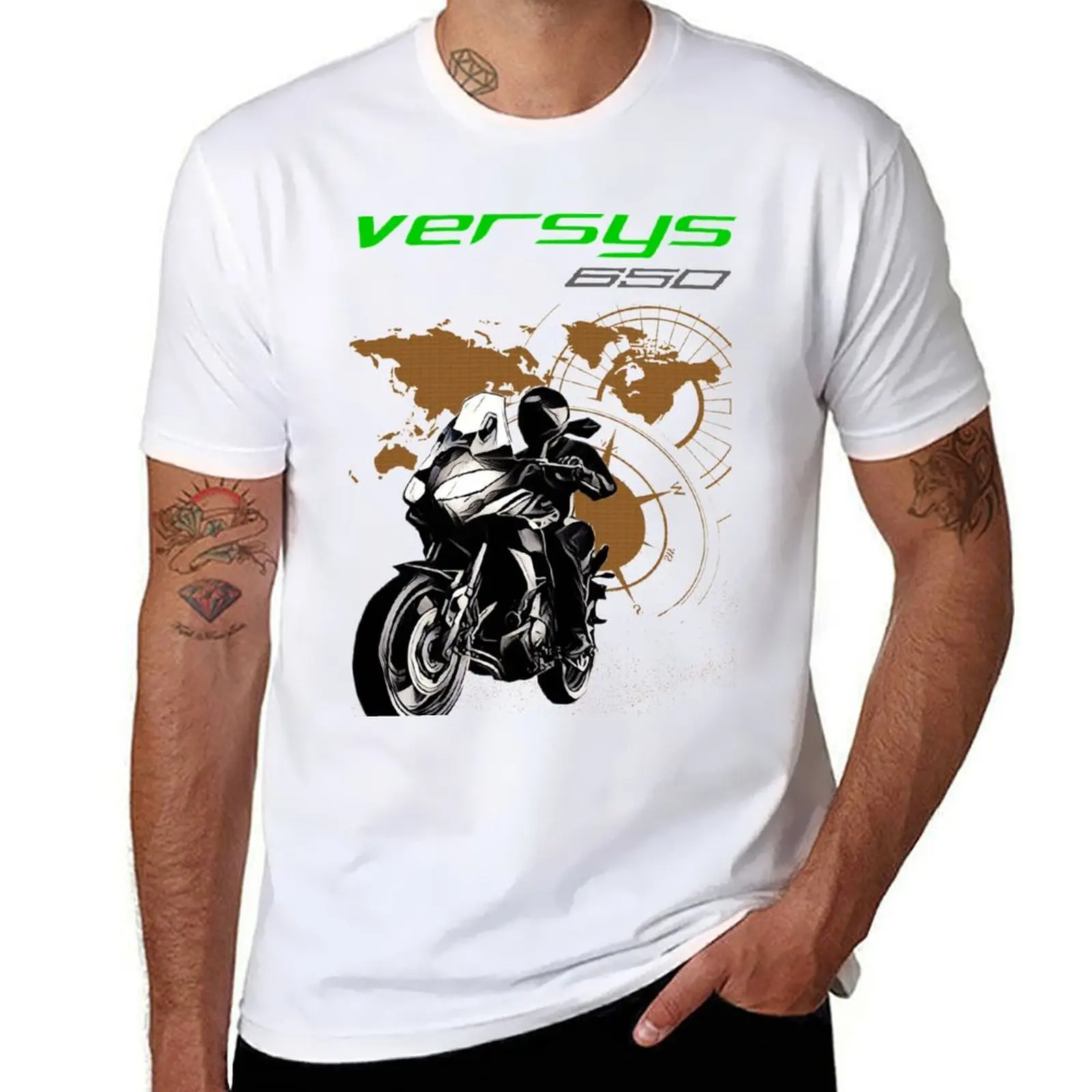 

Kawa Versys 650 T-Shirt t shirt man luxury t shirts for man pack white T-Shirt