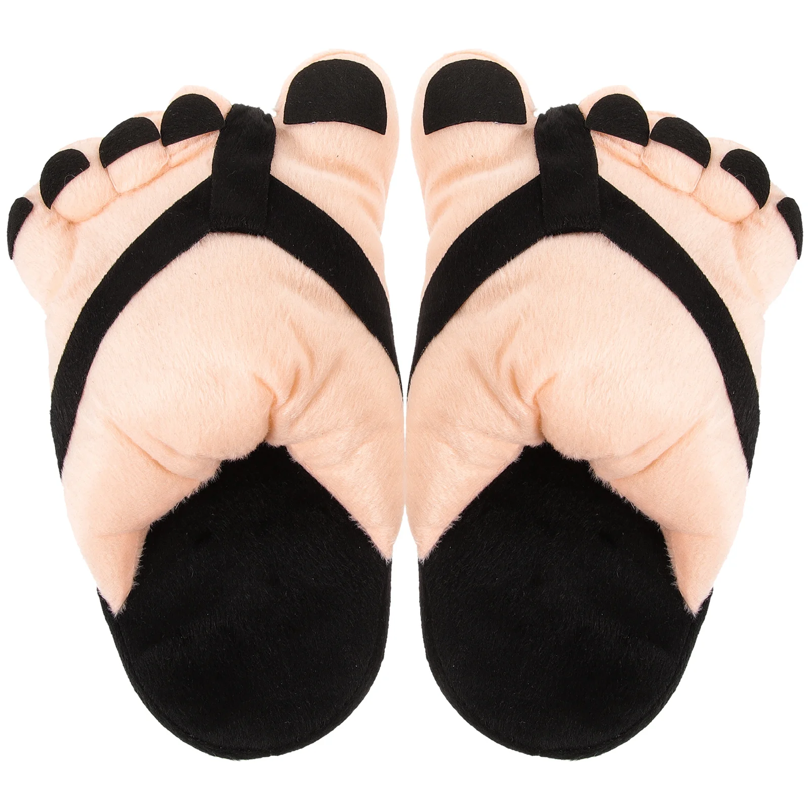 

1 Pair Giant Cosplay Halloween Party Prop Funny Costume Role Play Masquerade Huge Bare Slippers Party Favor Giant Feet Slipper